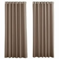 thumbnail image 1 of Cortinas Opacas Térmicas,Cortina De Salón con Ojales, Bloque De Cortinas Aislante Antifrío para Dormir Mejor, 2x L 107 X H 213 cm,Gris, 1 of 5