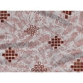 thumbnail image 5 of oneOone Tissu en Rayonne Rouge Foncé Texture Géométrique Matériel de Robe Tissu Imprimé Tissu au Mètre 56 Pouces de Large, 5 of 5