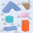 thumbnail image 3 of Qaba 11 Piece Soft Play Equipment for Kids Development, Light Colour, 3 of 10