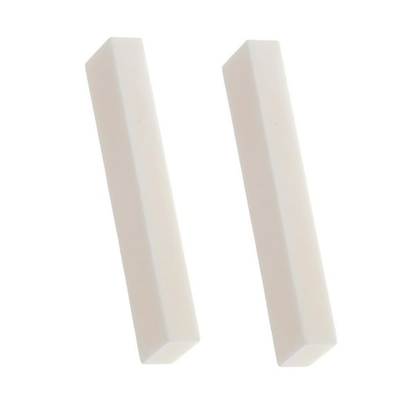 2x Beige Saddle Blank para Piezas de Instrumentos Musicales de Guitarra Acústica