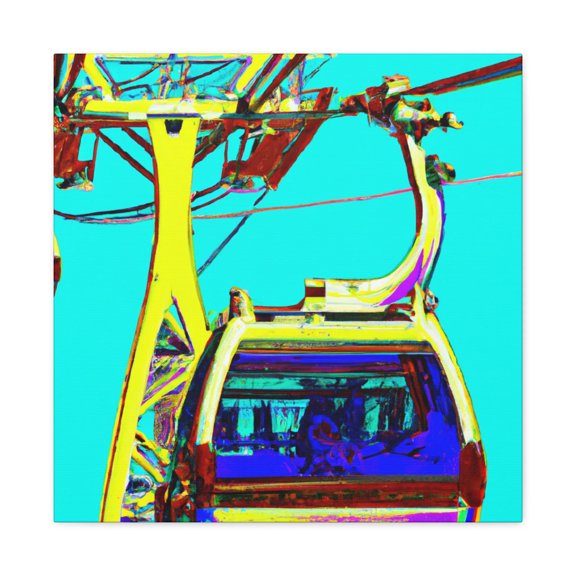 Cable Car Pop Art - Canvas