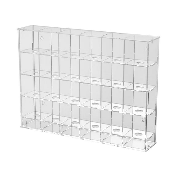 QccHieUs Golf Ball Display Case Cabinet Wall Mounted Protection Golfer's Gift Clear Table 24 Grids