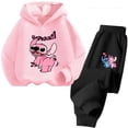 thumbnail image 4 of Suéter de moda callejera de puntada kawaii, ropa para niños y niñas, conjunto de sudadera con capucha deportiva para niños, 4 of 5