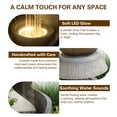 thumbnail image 5 of Freestanding S-Curve Waterfall Fountain Outdoor Garden Patio Decor with Planter, 5 of 17