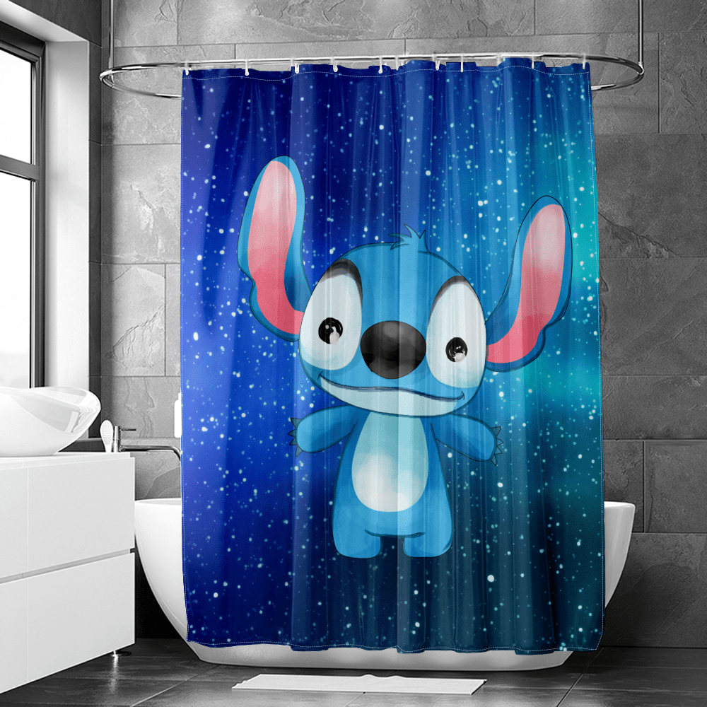 Lilo and Stitch Waterproof Fabric Bathroom Shower Curtain,Lilo & Stitch ...