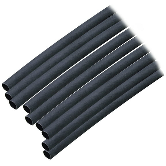 Ancor Marine Grade Adhesive Lined Heat Shrink Tubing 3/16" x 6" 10pc Black