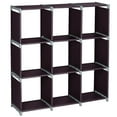 thumbnail image 3 of Zimtown 9 Cube DIY Cube Storage Shelves Open Bookshelf Closet Organizer, Brown, 3 of 6