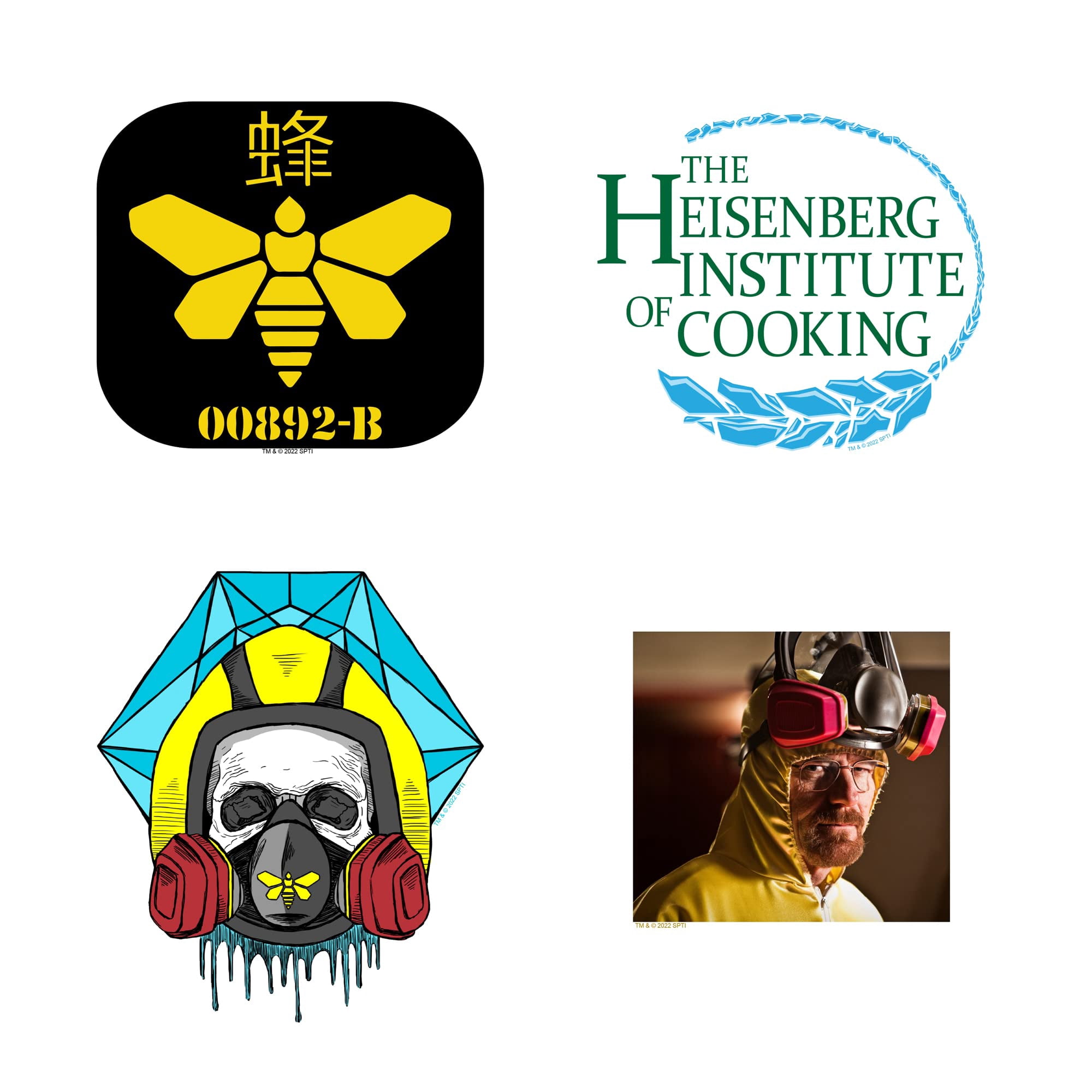 Breaking Bad 150 Count Vinyl Large Deluxe Stickers Variety Pack  Iconic TV Series Decals for Laptop, Water Bottle, Scrapbooking, Tablet, Indoor & Outdoor Use