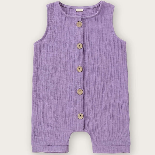 Mono de bebé de color liso, mono de verano para recién nacidos, pelele para niños