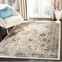 SAFAVIEH Evoke Bertrand Bordered Area Rug, Beige/Blue, 5'1" x 7'6"