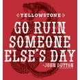 thumbnail image 2 of Men's Yellowstone Dutton Go Ruin Someone Else's Day Snake  Graphic T-Shirt, 2 of 5