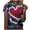 Navy, variant on Valentines Day Outfit Women Heart Print Tie Dye Shirt Short Sleeve Round Neck Shirts Valentine Casual Tshirts Spring Tops for Women