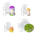 thumbnail image 5 of MOMOJIA Pack of 4 Multifuntional Mushroom Shape Silicone Mold for Ornaments Festival, 5 of 10