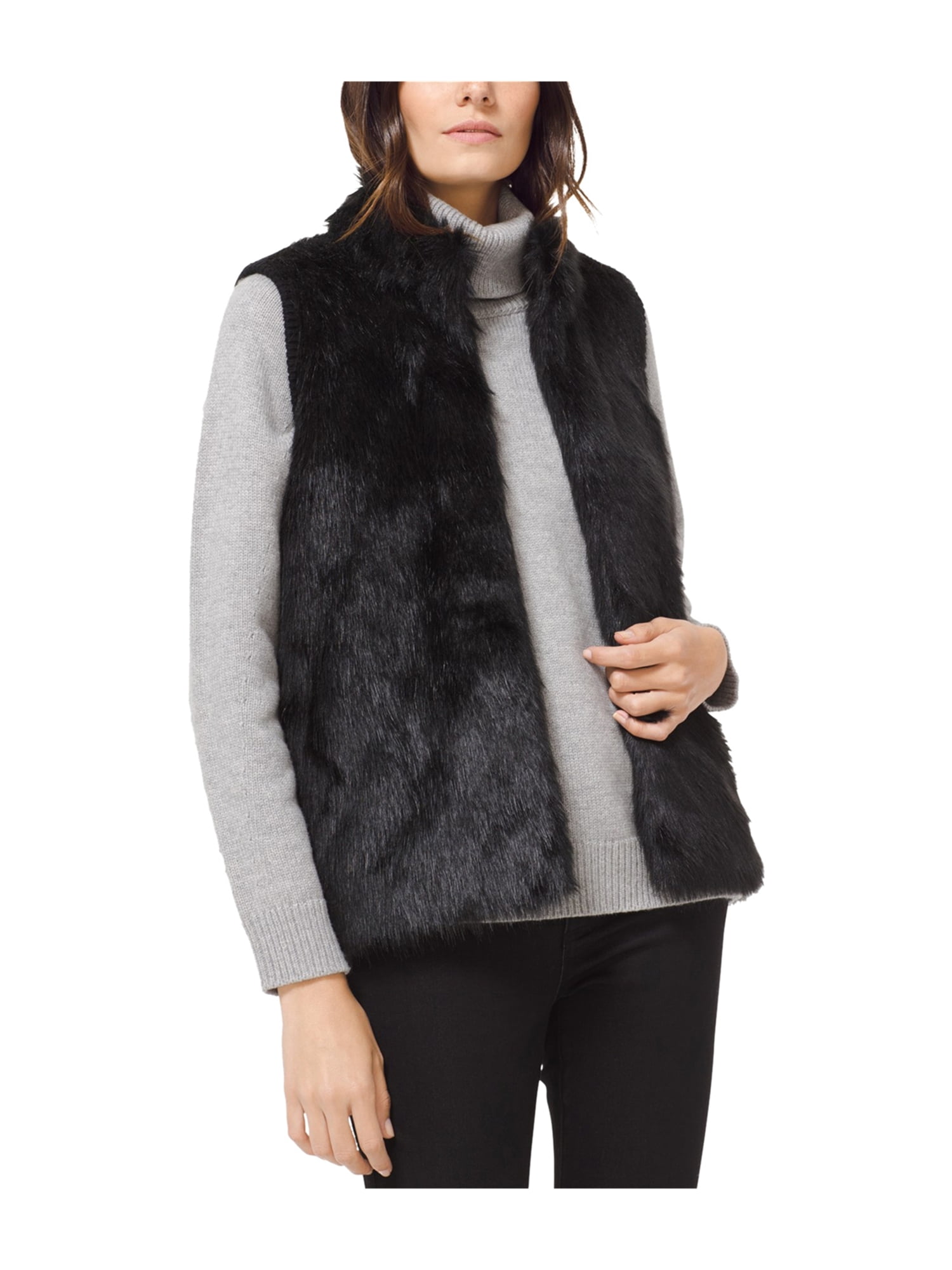 michael kors vest womens black