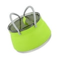 thumbnail image 2 of kurtrusly 1L Collapsible Camping Silicone Cooking Pot Hiking Kettle Tea Picnic Protable Pot Green, 2 of 9