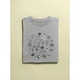 thumbnail image 3 of Mystical Items In Eyes Shaped T-Shirt Women -Image by Shutterstock, Female Small, 3 of 4