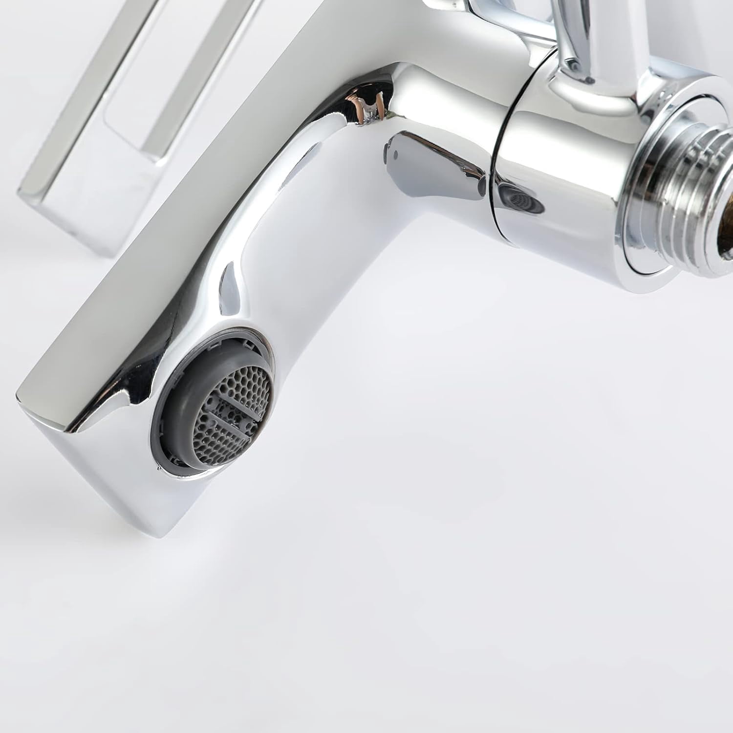 Chrome Tub Filler Faucet with Handheld Shower Head, Modern Brass Wall-Mount Bath Tub Filler Faucet High Flow Bathtub Faucet with Shower Diverter