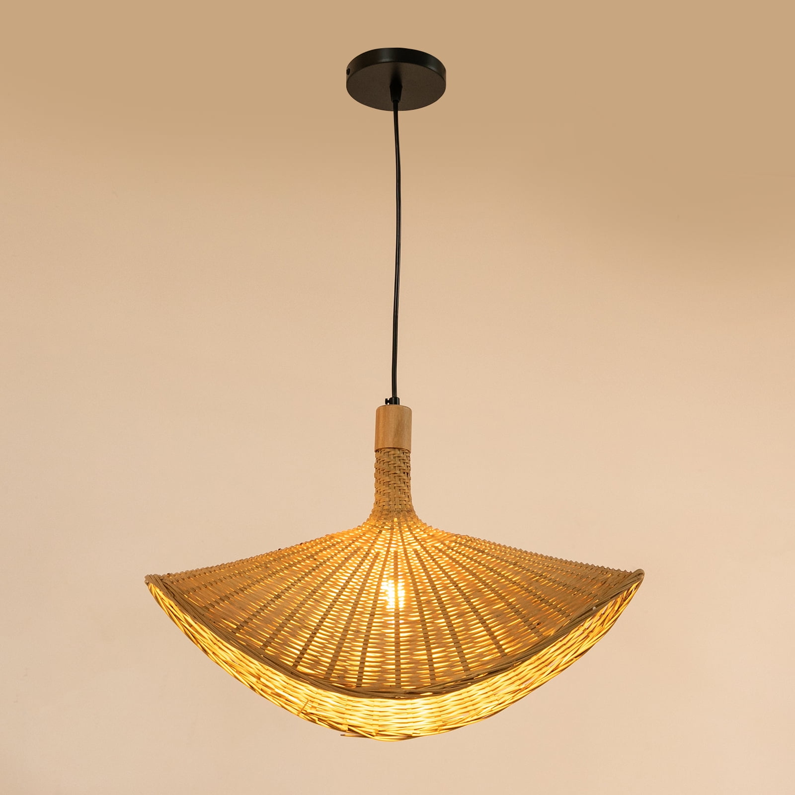 Pendant Light, Woven Hanging Light Fixtures, Ceiling Lamp for Dining Room Kitchen Entryway for the Dining Room, Kitchen Island, Living Room, Bedroom (Not Included Bulb)