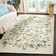 thumbnail image 3 of SAFAVIEH Martha Stewart Autumn Woods Floral Area Rug, Persimmon Red, 6' x 6' Round, 3 of 5