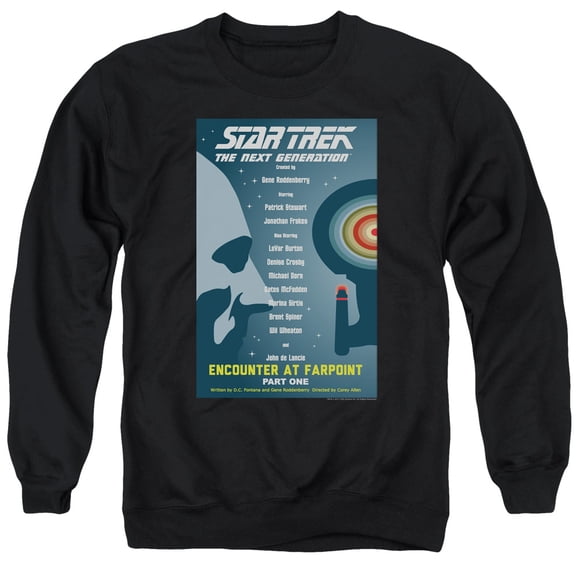 Star Trek - Tng Season 1 Episode 1 - Crewneck Sweatshirt - Large