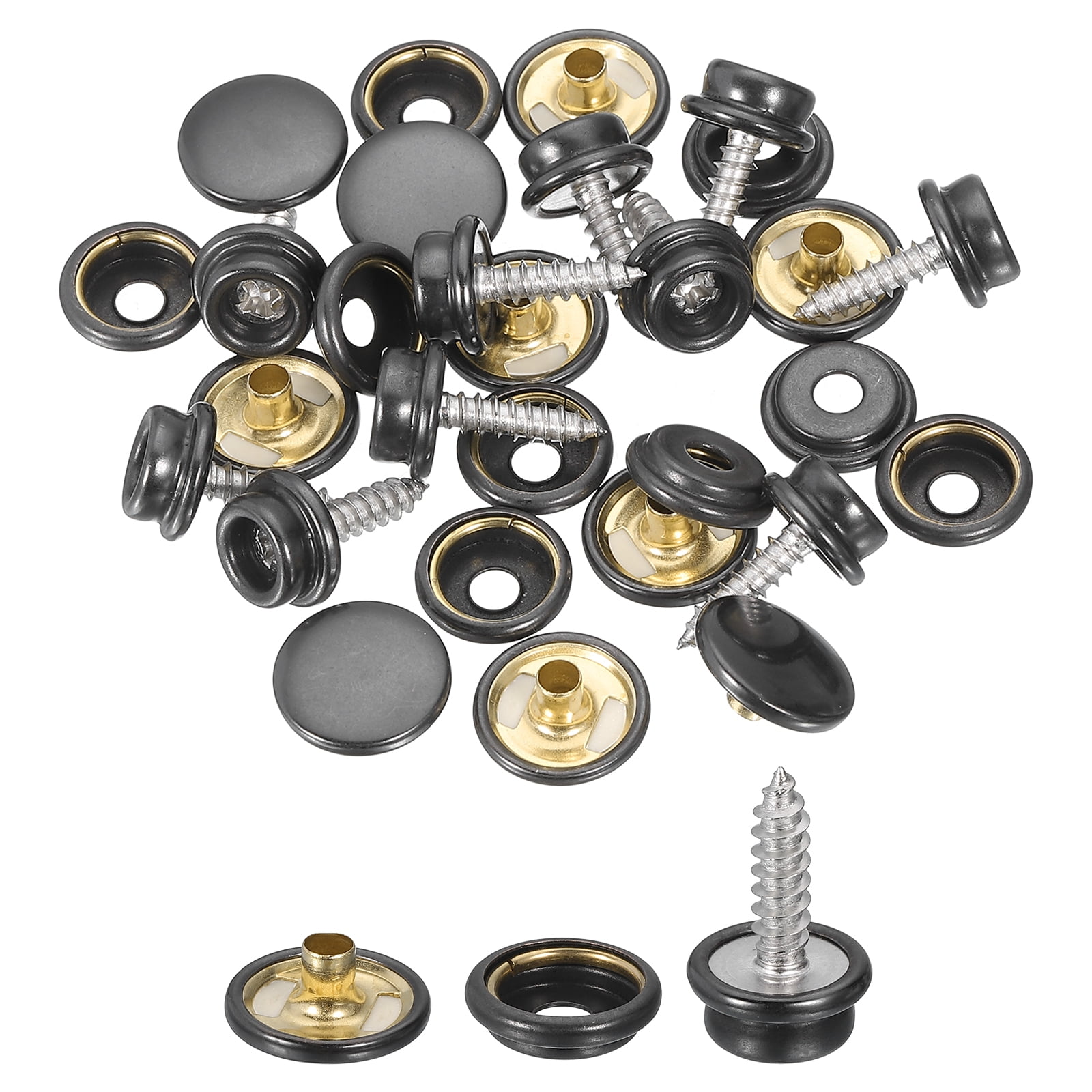 10X( Lock Common Sense Fastener, Boutons Tournants En MéTal Pour - Foto 12