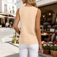 thumbnail image 3 of ShomPort Womens Tank Tops Trendy Eyelet V Neck Loose Sleeveless Shirts Casual Summer Tops, 3 of 6