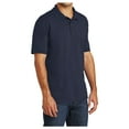 thumbnail image 4 of Yellow Rooster Men's Core Blend Jersey Knit Polo Deep Navy 5XL, 4 of 6
