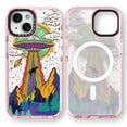 thumbnail image 1 of Funda magnética Rosarnnah para iPhone 15 Magsafe Cute UFO, 1 of 7