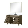 thumbnail image 3 of Laurel 48 in W Grey Oak Single Vanity, Cultured Marble Top, Faucet Set, & 46 in Mirror, 3 of 6