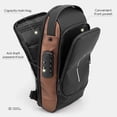 thumbnail image 3 of Men's Anti-Theft Sling Bag Waterproof USB Charging Cross-Body Daypack for Travel Commuting Everyday Use, 3 of 5