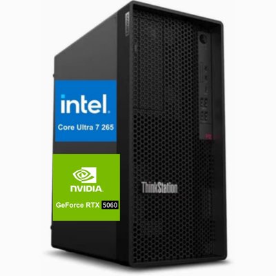 Lenovo ThinkStation P2 Gen 2 Tower Workstation,20-core Intel Ultra 7 Processor ,GeForce RTX 5060,16GB DDR5 1TB SSD , Wi-Fi 7,Windows 11 Pro