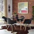 thumbnail image 6 of Modway Pyramid Dining Armchair Set of 4 in Black, 6 of 6