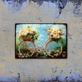 thumbnail image 7 of Flower Bicycle Metal Tin Sign Flower Basket Vintage Sign Colorful Retro Wall Decor Funny Metal Poster Wall Art Poster for DIY Living Room Bedroom Garden Indoorn Outdoor Decor Gifts, 7 of 7