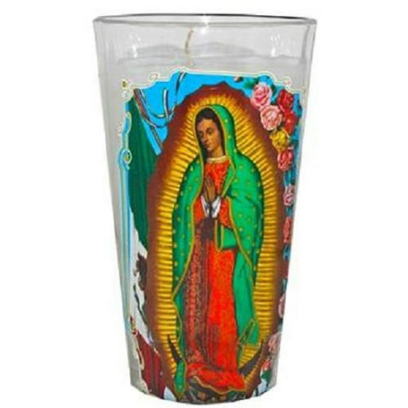 Product Of , Glass Candle Cup Senora De Guadalupe, Count 1 - Candle / Grab Varieties & Flavors