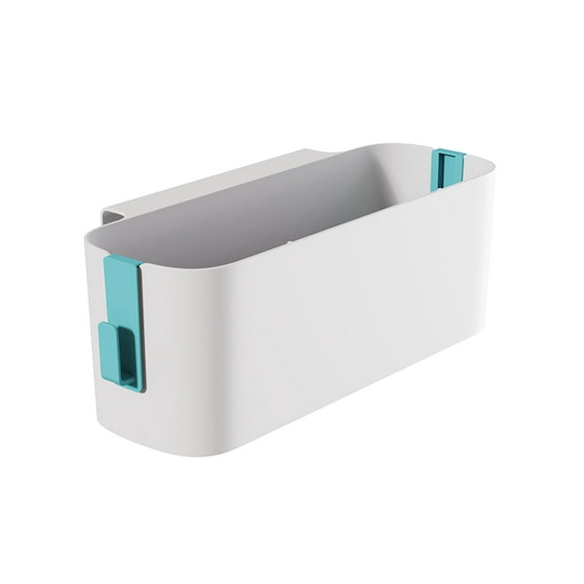 Juego de cestas de almacenamiento para mesita de noche para camas de dormitorio. Organizador y cesta para artículos de cama con ganchos. Contenedor de almacenamiento de plástico para libros, teléfono