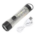 thumbnail image 1 of Mini linterna LED de bolsillo con llavero de 700 luces y puerto de carga tipo C para acampada nocturna., 1 of 14
