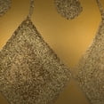 thumbnail image 4 of Vickerman 6" Gold Matte Ball with Glitter Diamond Pattern. Add variety and sparkle to your holiday arrangement with this matte ornament that features a glitter pattern. Includes 3 pieces per bag. Made, 4 of 5