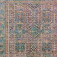thumbnail image 3 of HomeRoots 625913 5 x 8 ft. Orange & Teal Blue Geometric Washable Transitional Indoor & Outdoor Rectangle Area Rug, 3 of 9