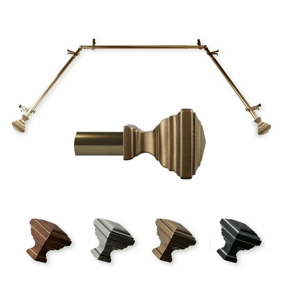 Domovina Makar 13/16" Bay Window Curtain Rod