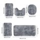 thumbnail image 3 of Juego de 5 alfombras de baño, alfombras secas, alfombra de ducha, alfombra de piso lavable, colores mixtos, consta de microfibra suave para su hogar, inodoro, sala de estar, baño, baño, entrada., 3 of 7