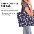 thumbnail image 2 of Disketp Colorful Jellyfish Bolsa Tote Estampada para Mujer, Bolso de Hombro y de Mano para Compras y Viajes, 2 of 8