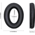 thumbnail image 4 of Replacement Ear Pads 100% Wool Knit Headband Cushion Cover Mic Cover Compatible with Bose A30 A20 Aviation Headset (Black Refresh Kit), 4 of 9