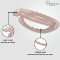 thumbnail image 4 of Parcelona French Plain Oval Small Celluloid Metal Free Hair Barrette for Women, 4 of 74
