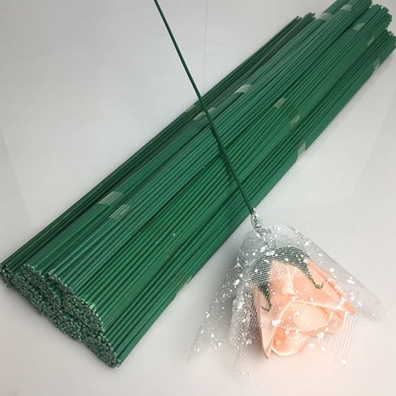 REOFLYUP 50-Pack Floral Sticks with Green Iron Wire Stems for Home Decor and Craft Projects