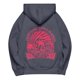thumbnail image 4 of Sudadera con capucha Pink Palm Puff Gotyou Rosa 2024 Preppy Casual Linda Gris oscuro XL, 4 of 6