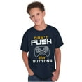 thumbnail image 5 of Dont Push Buttons Video Gamer Crewneck T Shirts Boy Girl Teen Brisco Brands L, 5 of 6