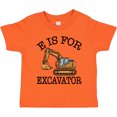 thumbnail image 3 of Inktastic Construction Trucks E is for Excavator Boys Toddler T-Shirt, 3 of 5