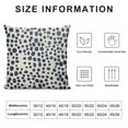 thumbnail image 5 of Nawypu Navy Blue Cream Pillow Covers Polka Dot Throw Pillows Outdoor Boho Design Brush Strokes Decorative Pillowcase Square Cushion Cover Pillow Case for Home Sofa Couch Bed, 5 of 5