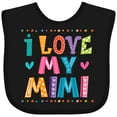 thumbnail image 3 of Inktastic I Love My Mimi for Babies Boys or Girls Baby Bib, 3 of 4