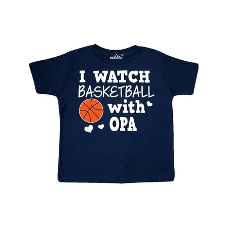 

Inktastic I Watch Basketball with Opa Gift Toddler Boy Girl T-Shirt